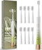 Upgrade Sonic Electric Toothbrush for Adults, 8 Replacement Brush Heads, Rechargeable Electric Toothbrush with 2-Minutes Timer IPX7 Water-Proof, f...