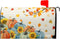 Fall Thanksgiving Mailbox Covers Magnetic Standard Size 18"" X 21"",Orange Blue Pumpkin Maple Leaf Sunflower Mailbox Wraps Post Letter Box Cover f...