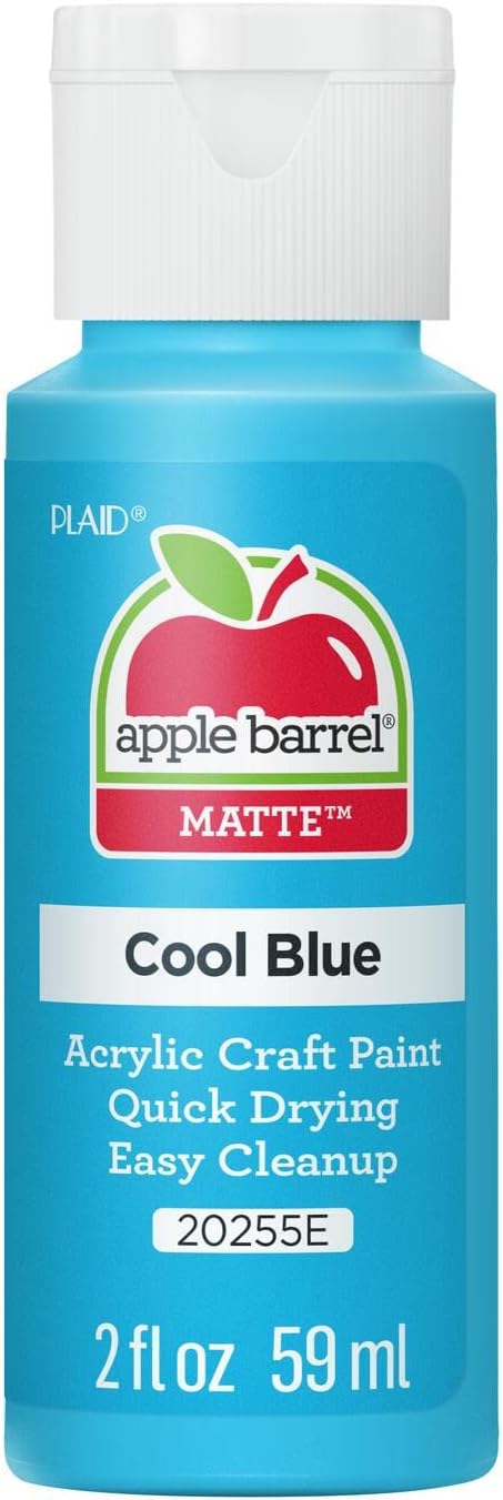 Apple Barrel Acrylic Paint in Assorted Colors (2 oz), 20255, Cool Blue...