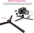 Adjustable Aluminum Mini Tripod, Desktop Tabletop Tripod Stand for DSLR Cameras, Zhiyun Weebill/Smooth/Crane, DJI Ronin S/SC/RSC/RS,Osmo Mobile,St...