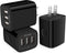 AILKIN 3 USB Wall Charger, Triple Charger Adapter, Fast Charging Block Home Charger Station Block Cube Plug for iPhone, Samsung Galaxy, LG, Motoro...