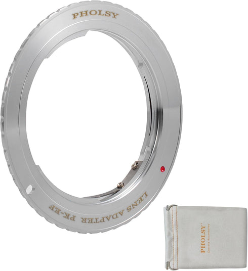 Lens Mount Adapter Manual Focus Compatible with Pentax K Mount Lens to Canon EOS EF-Mount Camera Body, Pentax to EOS, PK to EF...