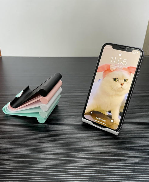 5 Pieces Cell Phone Stand Foldable Phone Holder Multi-Angle Universal Mobile Phone Stand Portable Smartphone Dock Compatible with Most Cell Phone ...