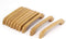 uxcell Cupboard Door Drawer Hardware M4 Thread Hole Wood Pull Handles Beige for Dresser Drawer Wardrobe 10 Pcs...