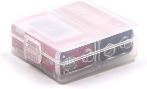 (Pack of 6 9V Battery Storage Case, 9 Volt Battery Storage Box, 9 Volt Battery Storage Organizer for 2 x 9V Battery Container...
