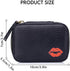 Leather Cometic Bag for Women Mini Travel Lipstick Makeup Bag Organizer with Mirror (Green)...