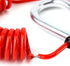 QWORK 1.2m x 5mm Safety Cable for Trailer, Brake and Emergency Towing Camper - Coiled Cable...
