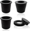 Patio Table Umbrella Hole Rings, 4 Pcs Silicone Patio Table Umbrella Hole Ring, and Cap Set, Umbrella Cone Wedge Plug for 2 to 2.5 Inch Patio Tabl...