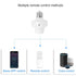 QIACHIP Remote Control Light Socket E26 E27 Bulb Socket Adapter, ZigBee Smart Light Holder Compatible with Alexa Echo Voice Control, Requires Zigb...