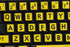 English US Large Letters Yellow Keyboard Stickers...