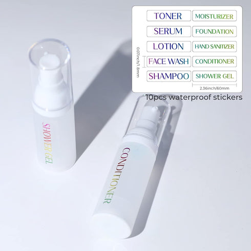 LONGWAY 1.7oz 50ml Airless Cosmetic Cream Pump Bottle Travel Size Dispenser Refillable Containers/Foundation Travel Pump Bottle for Shampoo?Pack o...