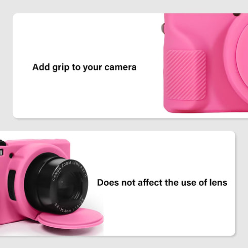 Case for Canon Powershot G7X Mark III Digital Camera, Soft Silicone G7X Mark III Camera Case Accessories, Protective Case Cover for G7XIII G7X3 wi...