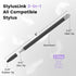 Stylus Pen for ipad, 3-in-1 Universal Stylus Pen for Touch Screen High Sensitivity Ipad Pencil Compatible for iPhone Apple Android Smartphone Tabl...