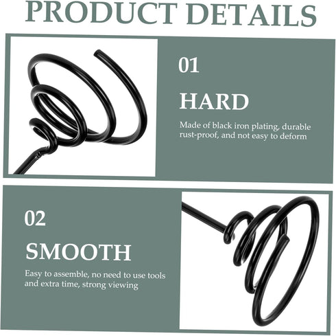 10pcs Air Plant Stand Black Stand Flower Plants Metal Brackets Air Plants Gold Plant Stand Metal Plant Stand Air Plant Display Tabletop Ornament D...