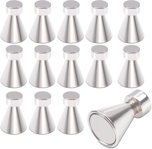 Refrigerator Magnets, 14Pcs Strong MagnetsTaper Shape for Whiteboard, Fridge Magnets Magnetic Push Pins, Neodymium Fridge Magnets for Office......