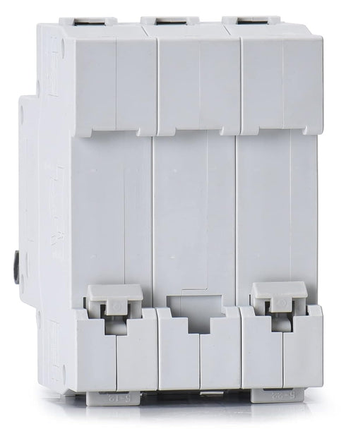 AC Miniature Circuit Breaker, 6 Amp 480V 3 Pole DIN Rail Mount Circuit Breaker, Thermal Magnetic Trip, AC Disconnect Switch MCB C6...