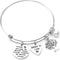 Kivosliviz Sister in Law Bracelet Jewelry Through Marriage We Became Family Bangle Bracelet for Sister of the Groom...