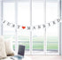 JUST Married Wedding Banner Set, Wedding Decorations for Reception, Bridal Shower and Engagement Photo Prop,Car Decorations...