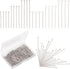 PH PandHall 3 Sizes 304 Stainless Steel Jewelry Eye Pins Set, Jewelry Making Pins, 300pcs Eye Pins 300pcs Ball Head Pins for DIY Crafts Earrings B...