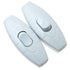 E-outstanding Inline Cord Switch 2 PCS On/Off White Button Inline Cord Switch for Table Lamp Desk Light Bed Lamp 3A 125V AC...