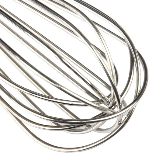 Stainless Steel Wire Balloon Whisk- 8 Sturdy Wires, 10-inch Food Mixer Beater Heavy Duty Hanging Hook...