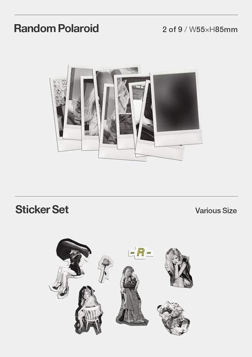 MUSIC&NEW Rose BlackPink - R (1 Single Album) Album+Folded Poer+Extra Photocards Set,KTMCD0882...