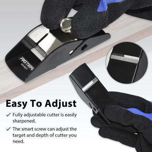 FIRSTINFO H5401 Mini Hand Plane Small Lightweight Steel Body Trimming Plane for Woodworking/Trimming/Wood Planing...