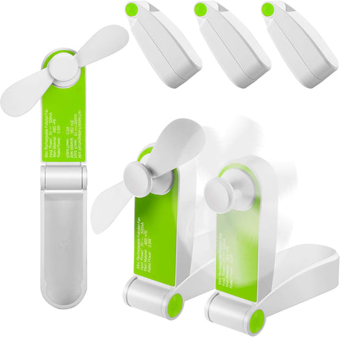 3 Pack Portable Pocket Fans Handheld Mini Fan Portable Foldable Fan Personal Travel Fan Hand Fan Summer USB Rechargeable Desk Fans for Home Women ...