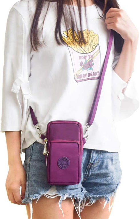 WITERY Women Mini Crossbody Bag Purse Wrist Cell Phone Bag Women’s Shoulder Handbag Multiple pocket Wallet for Ladies...