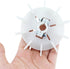 Motor Fan Blade 107x14mm Round Shape White Plastic with 10 Vanes for Motor Spindle...