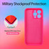 Silicone Phone Case Compatible with iPhone 15 Pro Max Case, Neon Pink Silicone Sling Wristband Phone Case, Liquid Silicone with Anti-Scratch Micro...