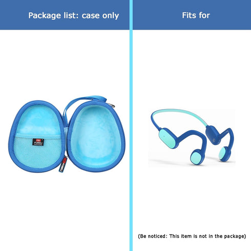 Hard Carrying Case Compatible with Mehomeli Kids Bluetooth 5.2 Air Conduction Open Ear Headphones...