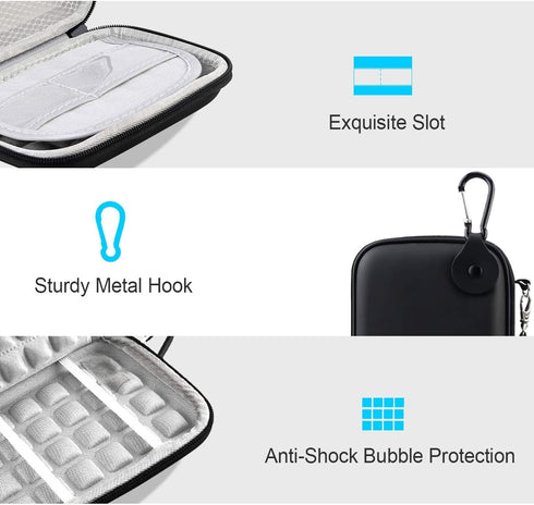 Lacdo Hard Drive Carrying Case for Seagate Portable/Seagate One Touch/Seagate Ultra Touch/Backup Plus Slim Portable External Hard Drive HDD 1TB 2T...