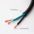 FIRMERST 16 Gauge 10 feet Power Cord Replacement with Three Screw Terminal, NEMA 5-15P...