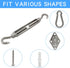 Shade Sail Hardware Kit 5.5 inch - Premium Stainless Steel for Triangle Rectangle Sun Shade Sail Installation, Reliable and Durable Garden Outdoor...