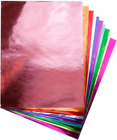 Hygloss Products Metallic Foil Paper Sheets for Arts & Crafts, Classroom Activities & Artists-10" x 13", 10 Colors, 40 Sheet...