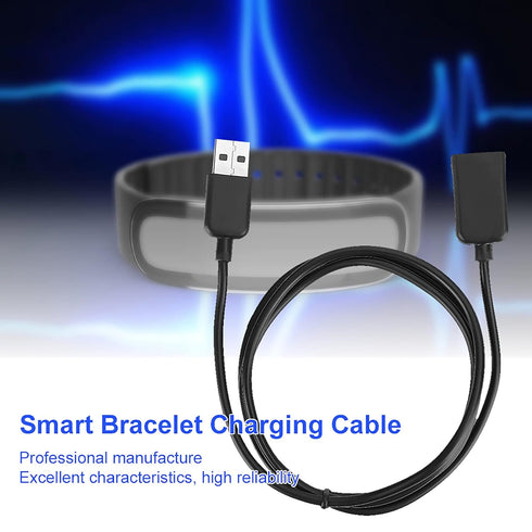 Cuifati Bracelet Watch Charger, 1 Meter Long Wristband Charger, Portable USB Charging Cable Rubber TPE Soft Wire USB Charger Adapter for Smart Bra...