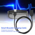 Cuifati Bracelet Watch Charger, 1 Meter Long Wristband Charger, Portable USB Charging Cable Rubber TPE Soft Wire USB Charger Adapter for Smart Bra...