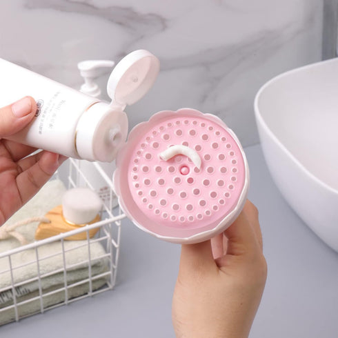 Facial Foamer Face Foam Maker Marshmallow Whip Maker Skincare Tools Facial Cleansing Tool for Face Wash Gift for Her (2pcs, Pink+Purple)...