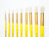 Jerry Q Art 18 pcs Pure Natural Hog Bristle Brush Set for Oil, Acrylic, Tempera. Short Wood Handles JQ181...