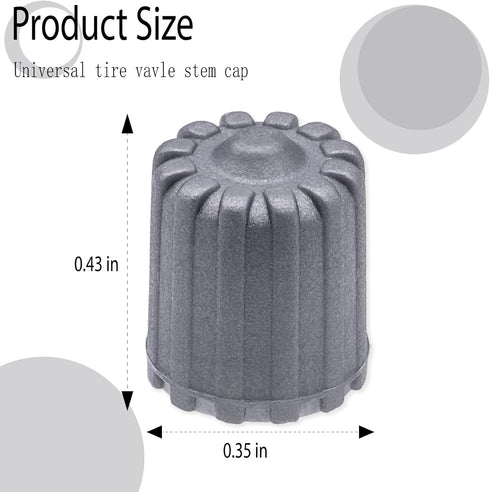 30PCS TPMS Tire Valve Stem Caps, Plastic Wheel Tire Valve Stem, with O-Ring Rubber Seal, Universal Tire Valve Stem Covers for Cars, SUV, Trucks, B...