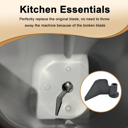 2 Pcs Bread Maker Kneading Paddle CBK-110KP, Stainless Steel Bread Machine Paddle Mixing Kneading Blade Replacement for Most Bread Maker (Black)...