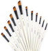 Angular Paint Brushes Nylon Hair Angled Watercolor Pait Brush Set for Acrylics Watercolors Gouache Inks Oil and Tempera(12pcs Pearl White Angled P...