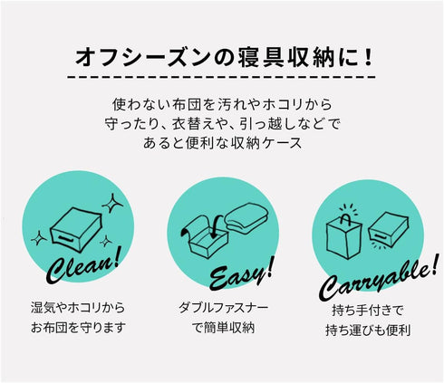 EMOOR Storage Case for Traditional Japanese Floor Futon Twin Size...