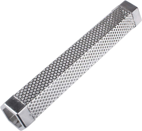 Pellet Smoker Tube, 12'' Stainless Steel BBQ Wood Pellet Tube Smoker for Cold/Hot Smoking, Portable Barbecue Smoke Generator Works with Electric G...