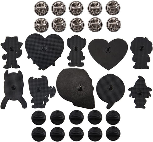 10 Pieces Cartoon Metal Brooch Women Cute Pins Backpacks Brooches for Birthday Gifts...