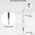 Black Gel Pens Refills, 12 Pack Retractable Gel Ink Pen Refills Bulk, Fine Point 0.5mm Tip Smooth Writing Quick Dry Gel Pen Refills for Journaling...