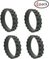 4 Pack Replacement Tires Compatible with iRobot Roomba j7, 500,600,700,800,900, e and i Series Models, Anti-Slip Wheel Tires Replacement, Great Ad...