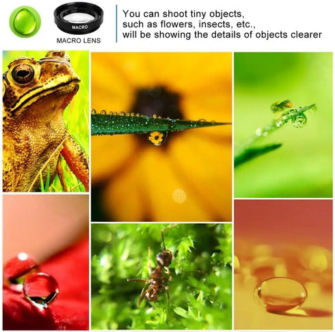 3 Lens Kit for iPhone and Android Camera | Ultra Wide Angle, Fisheye, Macro Lenses | Smartphone Photography & Video Creation | Palo Alto Electroni...