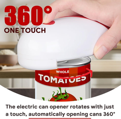 Electric Can Opener,Automatic Can Opener,Hands-Off/Smooth Edge/Battery Operated/Portable One Touch Opener,Electric Can Openers for Kitchen for Sen...